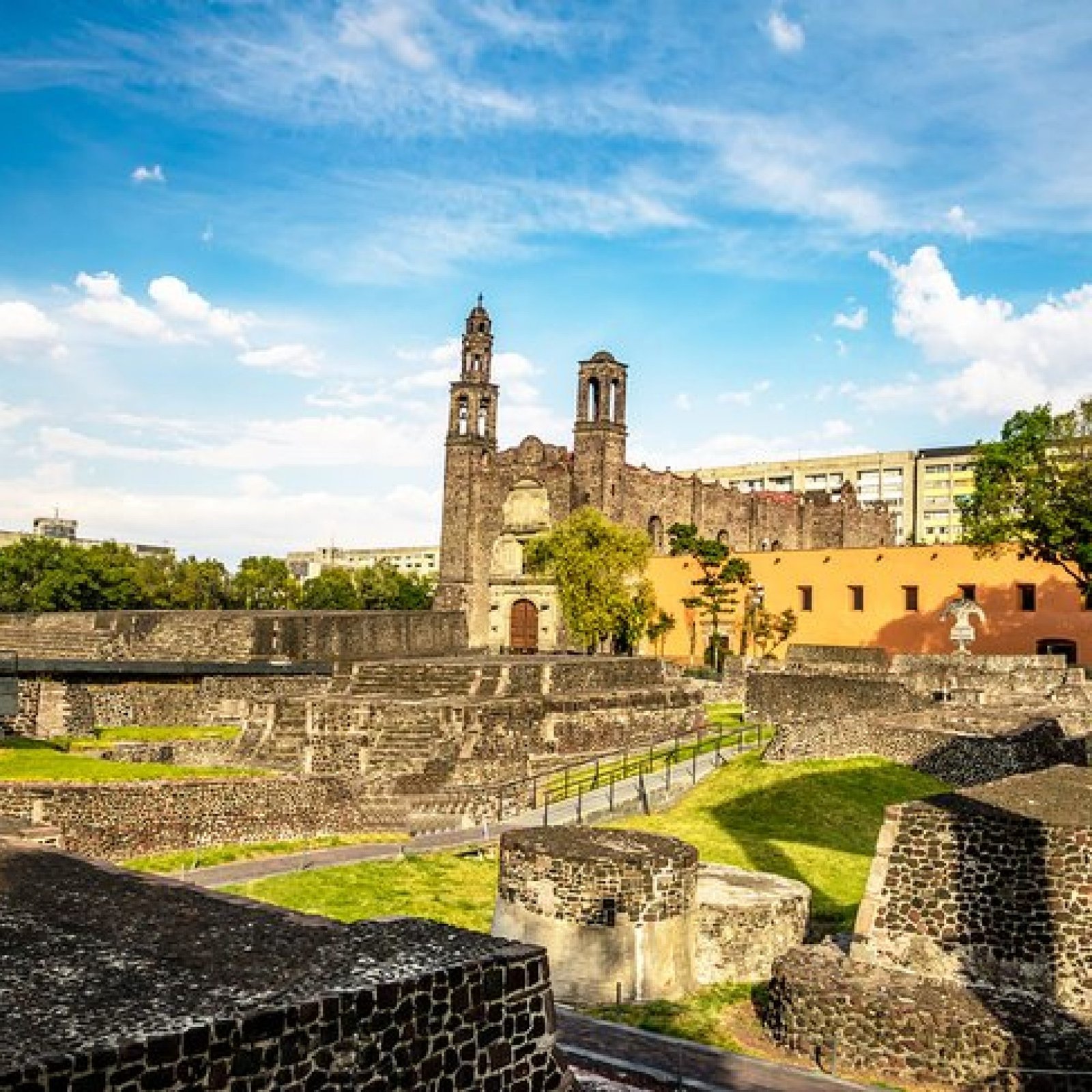 The Square of the Three Cultures and Santiago de Tlatelolco